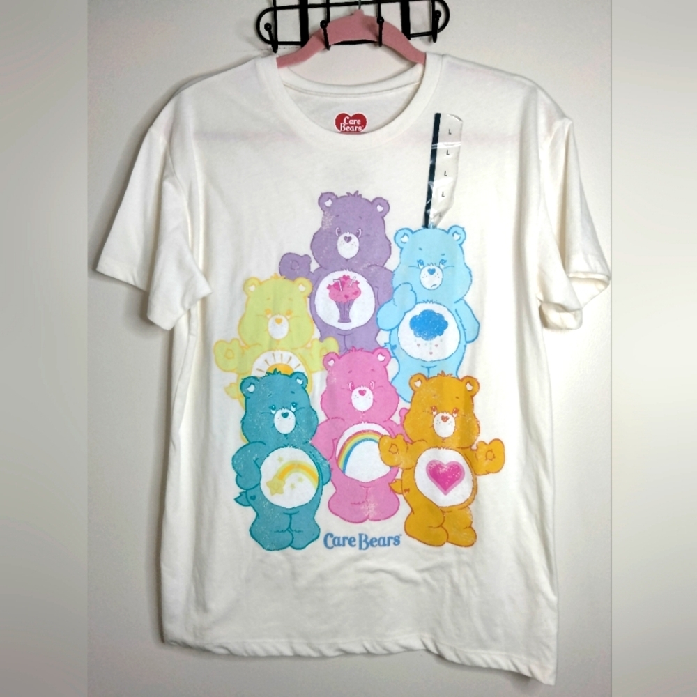Care Bears (Size L) Multicolored Novelty Graphic T-Shirt (NWOT)